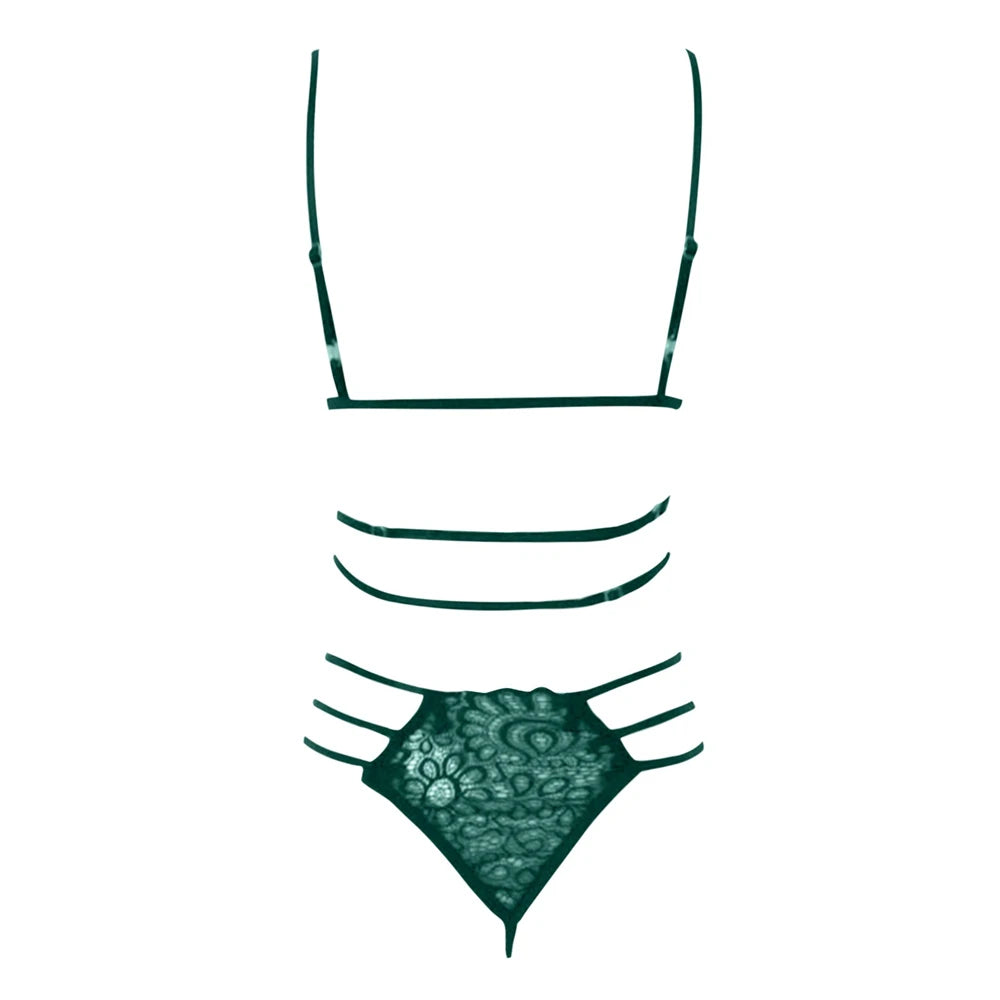 Sexy Lingerie Pornos Suit Corset Bandage Push Up Lace Bra Tops Panties Underwear Set Sleepwear Pajamas Erotic Costume Intimates