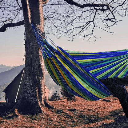 Outdoor Convenient Portable Canvas Hammock No Stand Multi-functional Practical Camping Sleep Swing Hanging Bed Garden Furniture