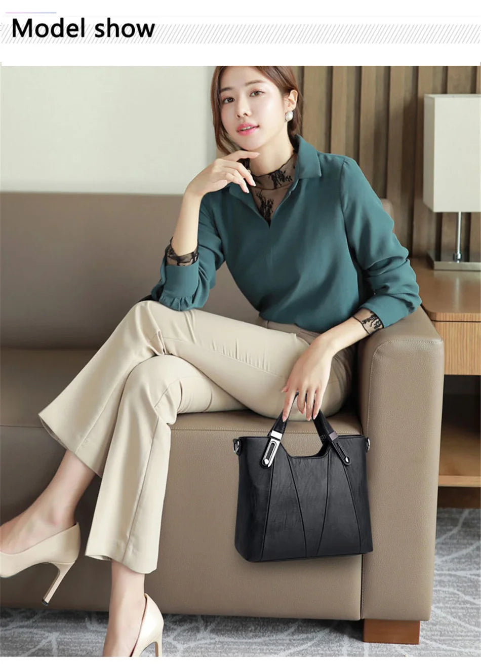 Brand Luxury Handbags Women Bags Designer PU Leather Handbag Leisure Crossbody Bags for Women 2021 New Lady Shoulder Bag Tote