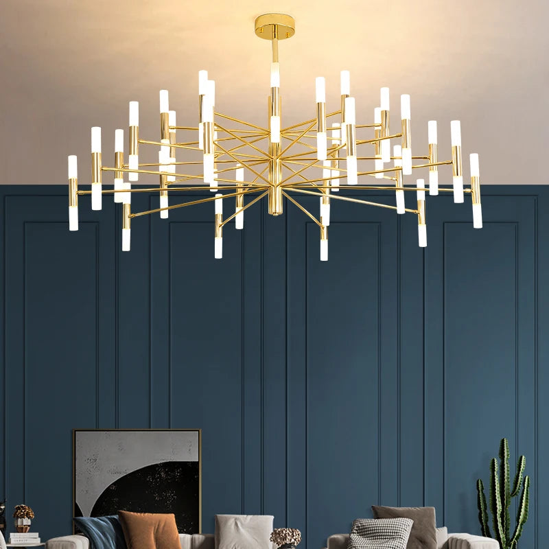 Lights For Living Room Dining Room Nordic Pendant Light Modern Ceiling Chandeliers Bedroom Decoration Lamp Gloden Light Fixrurn
