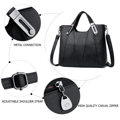 Brand Luxury Handbags Women Bags Designer PU Leather Handbag Leisure Crossbody Bags for Women 2021 New Lady Shoulder Bag Tote