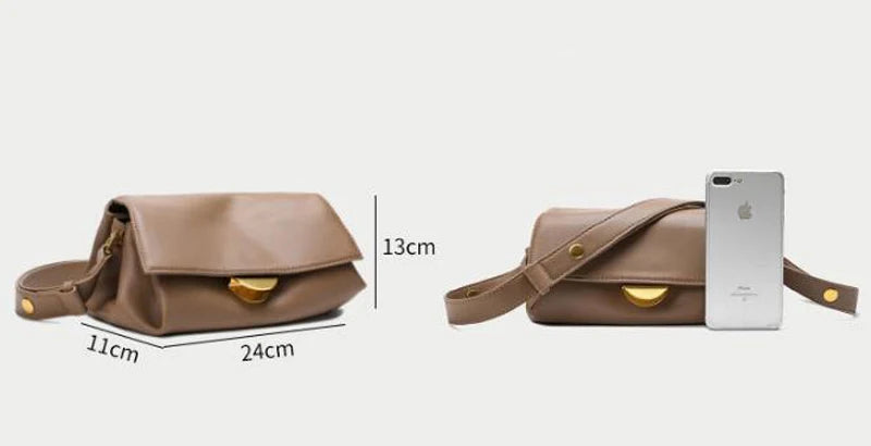 Leather Shoulder Bag for Women, Crossbody Bags, Multi Pockets, Adjustable Strap Purse, Luxury Handbag, Brand Design, Fashion