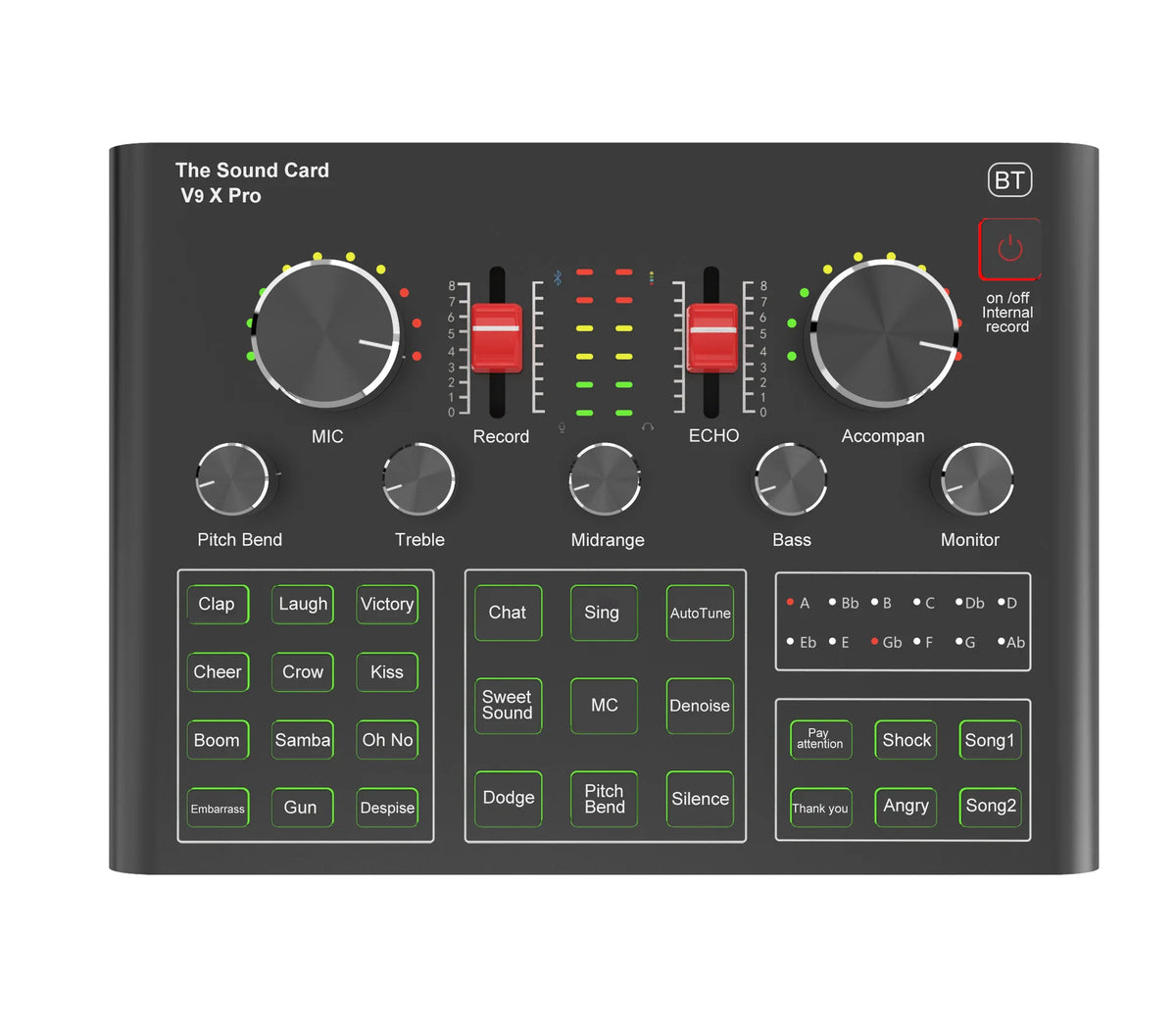 V9XPro Sound Card Studio Mixer Noise Reduction Portable Microphone Voice BM800 Live Broadcast for Phone Computer Record V9X Pro