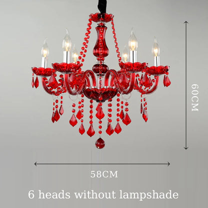 Luxury Green Crystal Chandelier Wedding Parlor Bedroom Villa Hanging Lamp Hotel Restaurant Cafe Bar E14 Candle Pendant Lights