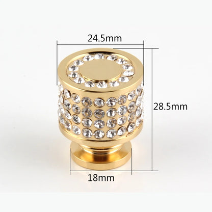 Crystal Drawer Pull Handles Diamond Sliver Wine Wardrobe Decotation Furniture Dresser Kitchen Cupboard Cabinet Knobs Gold Chrome
