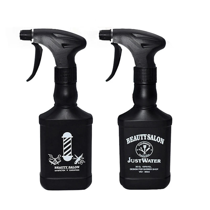 Black Hairdresser Spray Bottle Hair Moisturizing Kettle Salon Retro Oil Head Hairstyle Spray Bottles Hairdressing Tool