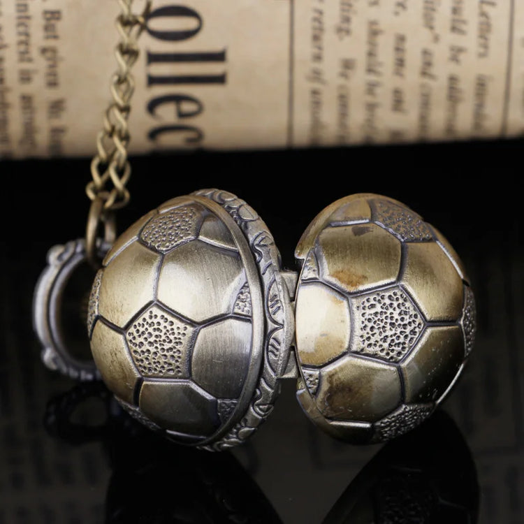 Steampunk Fashion Ball Quartz Pocket Watches With Pendant Necklace Chain Children Best Xmas Gifts