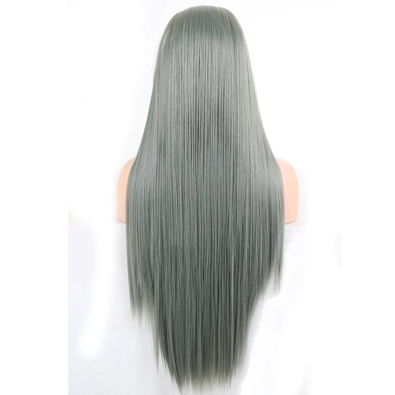 Charisma Blond Wigs Synthetic Lace Front Wig Long Silky Straight Lace Front Wig Heat Resistant Fiber Hair Cosplay Wigs For Women