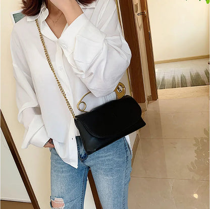 PU Leather Handbag Women Designer Chains flap Shoulder Bag 2020 Fashion Party Clutch Bags Purse Mini Crossbody Tote Female bolsa