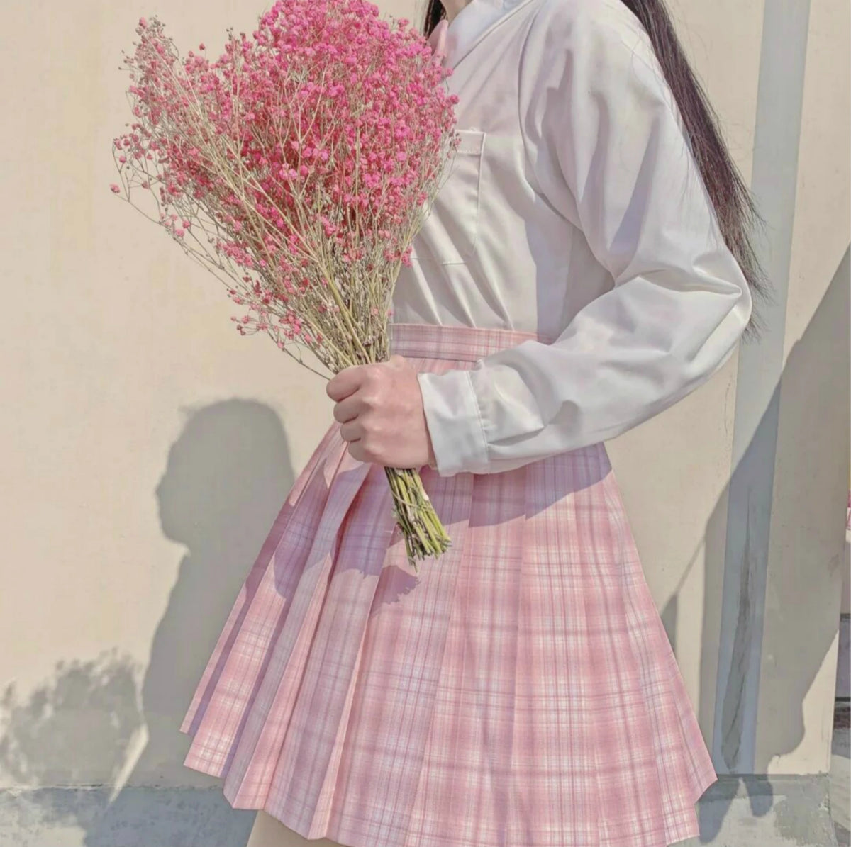 School Girl Uniform Pleated Skirts Japanese School Uniform High Waist A-Line Plaid Skirt Sexy JK Uniforms for Woman Full set