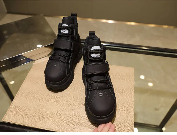 Top Quality Genuine Leather Shoes Platform London Women Casual Sneakers Imitacion Brand Luxury Dad Shoes ST487 ST488