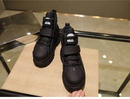 Top Quality Genuine Leather Shoes Platform London Women Casual Sneakers Imitacion Brand Luxury Dad Shoes ST487 ST488