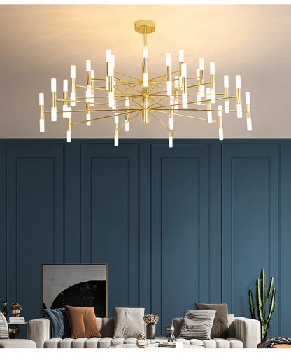 Lights For Living Room Dining Room Nordic Pendant Light Modern Ceiling Chandeliers Bedroom Decoration Lamp Gloden Light Fixrurn