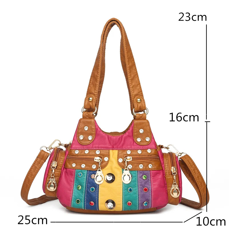 Luxury Handbags Women Bags Designer Small Ladies Crossbody Female Shoulder Bag Fashion PU Leather Messenger Bag Casual Tote Bags