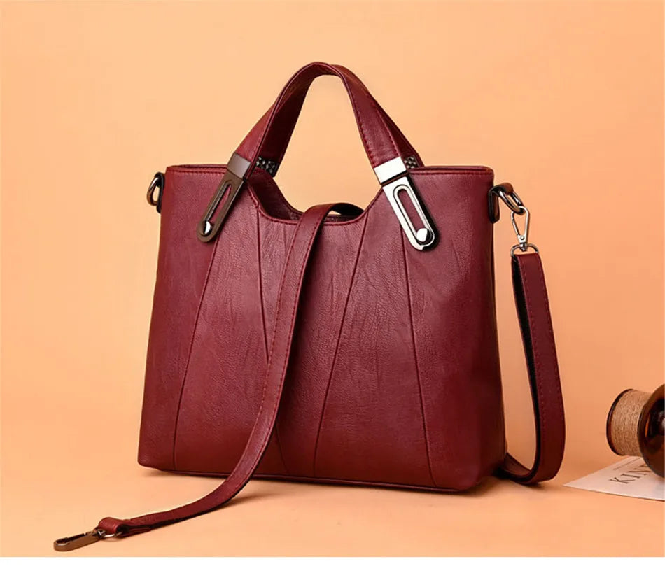 Brand Luxury Handbags Women Bags Designer PU Leather Handbag Leisure Crossbody Bags for Women 2021 New Lady Shoulder Bag Tote