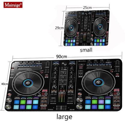 Mairuige Printing DJ Mixer Game RGB Big Mouse Pad Player Big Mouse Pad Computer Mouse Pad LED Backlit Keyboard Desktop Pad Desk