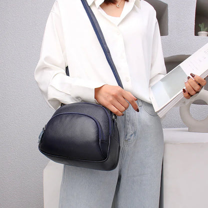 Fashion High Quality Genuine Leather Woman Messenger Bags Luxury Cowhide Handbags Women's Bags Designer Women Shoulder Tote bags
