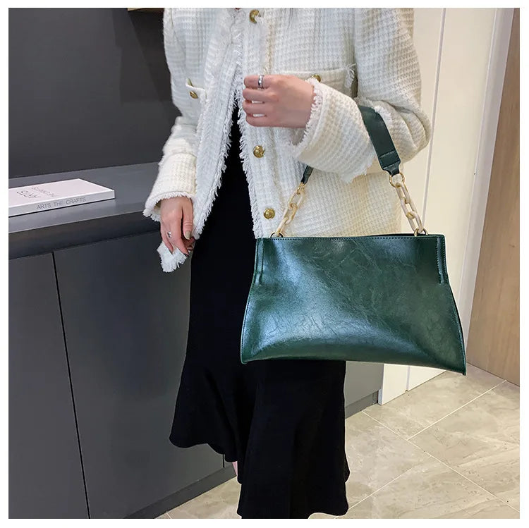 2026 New Design Handbags Women Shoulder Bag Soft Synthetic Leather Crossbody Large Capacity Fashion Female Underarm Bags