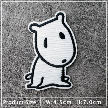Star Dog Cat Eye Patch Embroidery Applique Ironing Sewing Supplies Decorative Badges For Clothing Accessories Zipper