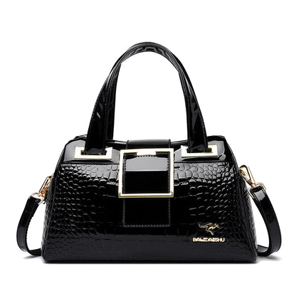 Luxury Designer Handbag Brand Crossbody Bags For Women 2024 New Crocodile Pattern Leather Shoulder Bags Casual Tote Bag Bolsos