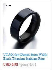 UTAG Smart Sensor Body Temperature Ring Stainless Steel Fashion Display Real-time Temperature Test Finger Rings