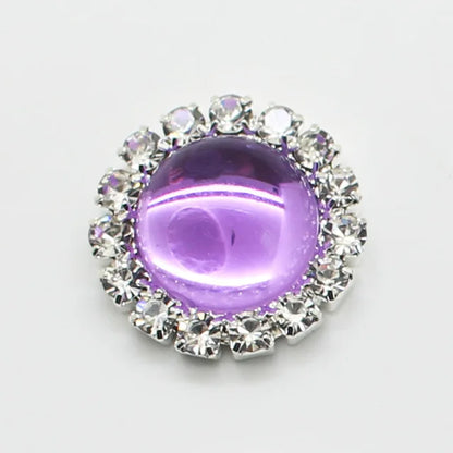 NEW Style 10pcs 15mm Glossy beads Round Diy jewelry Accessories Rhinestone Plate Wedding Invitation Clothing Accessories