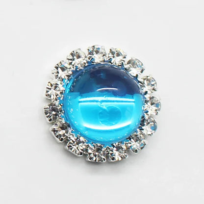 NEW Style 10pcs 15mm Glossy beads Round Diy jewelry Accessories Rhinestone Plate Wedding Invitation Clothing Accessories