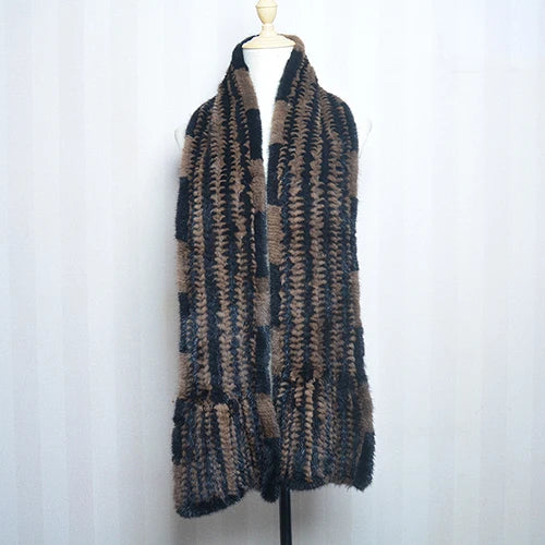 2026 Lady Luxury Authentic Mink Fur Shawl Scarf Winter 100%Natural Mink Fur Real Scarf Shawl Fashion Genuine Mink Fur Ponchos