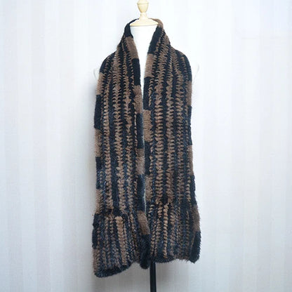 2026 Lady Luxury Authentic Mink Fur Shawl Scarf Winter 100%Natural Mink Fur Real Scarf Shawl Fashion Genuine Mink Fur Ponchos