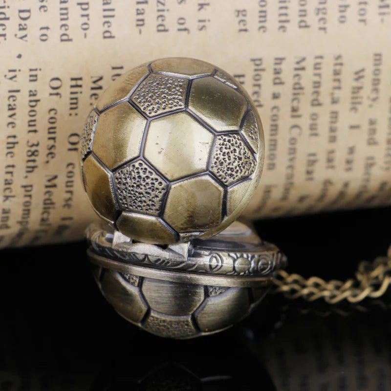 Steampunk Fashion Ball Quartz Pocket Watches With Pendant Necklace Chain Children Best Xmas Gifts
