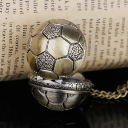 Steampunk Fashion Ball Quartz Pocket Watches With Pendant Necklace Chain Children Best Xmas Gifts
