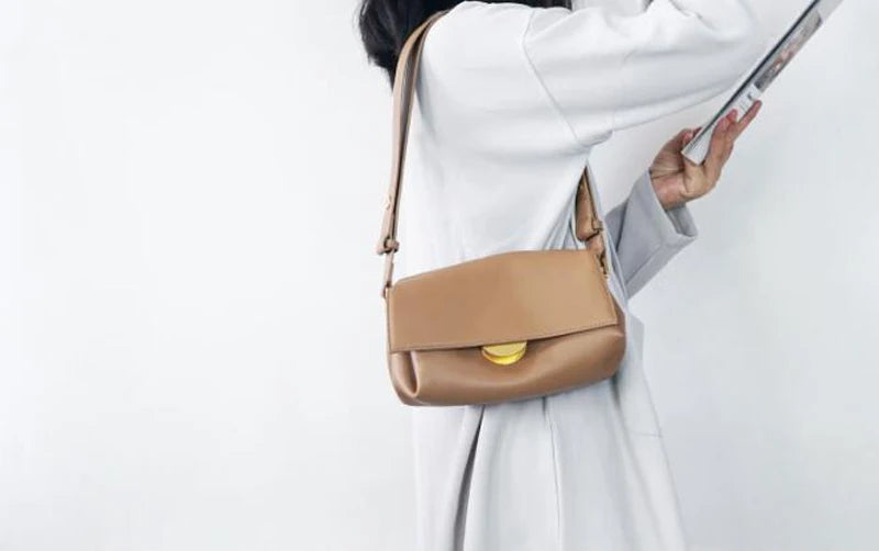 Leather Shoulder Bag for Women, Crossbody Bags, Multi Pockets, Adjustable Strap Purse, Luxury Handbag, Brand Design, Fashion