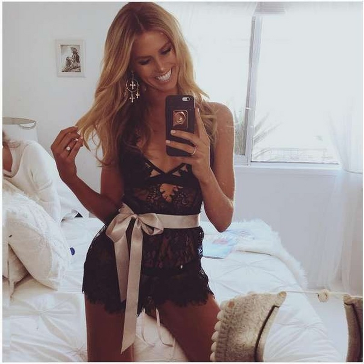 Sexy Lingerie Lace Bodysuit Suit One-Piece Shorts Hollow Out Teddy Lingere Hot Erotic Hollow Out Babydoll Sex Outfits for Women