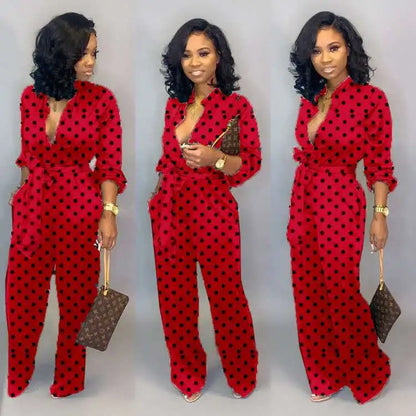 2021 New Arrival Summer Women  Dot Black White Rompers Womens Jumpsuit Casual Loose Romper Jumpsuit for Women