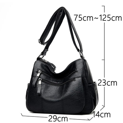High Quality Leather Luxury Handbags Ladies Bag Designer Shoulder Crossbody Bags For Women 2024 New Bolsa Feminina Sac A Main