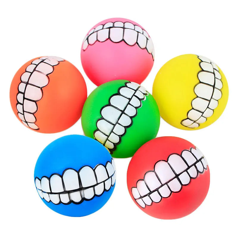 1pcs Diameter 6cm Squeaky Pet Dog Ball Toys for Small Dogs Rubber Chew Puppy Toy Dog Stuff Dogs Toys Pets Brinquedo Cachorro