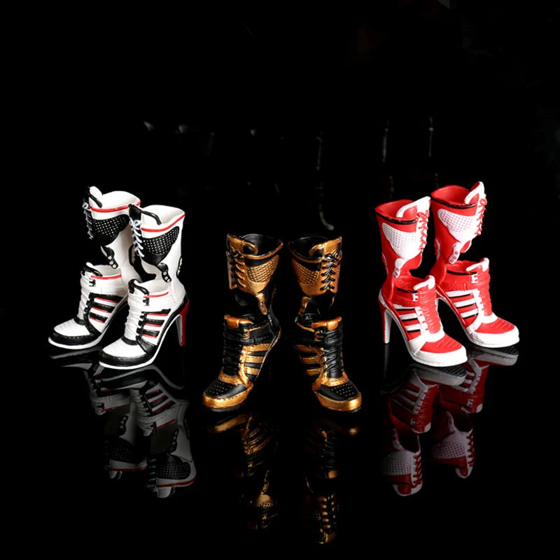1/6 Scale AS056 Female Soldier High-heel   Middle Long Boots Models for 12   Inches Action Figures Accessories DIY