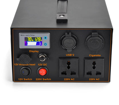 12v50AH Lifepo4 battery Portable power station 60AH Lithium Inverter 220V 500W For Outdoor Camping available mobile 30AH 25AH
