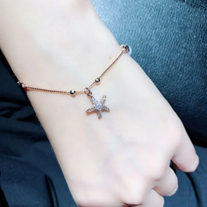 Korean Fashion Exquisite Luxury Lady Bracelets Buckle AAA Top Quality Bangles Shine Women Trend Charm Jewelry Romantic Pendant