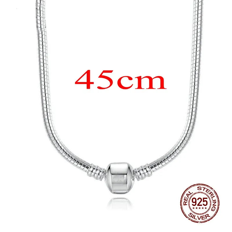 Handmade Original 925 Sterling Silver Necklace Bracelet Jewelry Set Bridal Party Sets Women Charm Bracelet Necklace Fine Jewelry