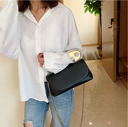 PU Leather Handbag Women Designer Chains flap Shoulder Bag 2020 Fashion Party Clutch Bags Purse Mini Crossbody Tote Female bolsa
