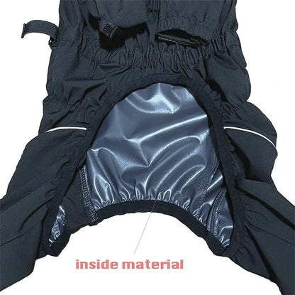 Waterproof Pet Dog Outdoor Jacket Clothes Winter Warm Coat  Big Jumpsuit Reflective Raincoat For Small Medium Large Dogs