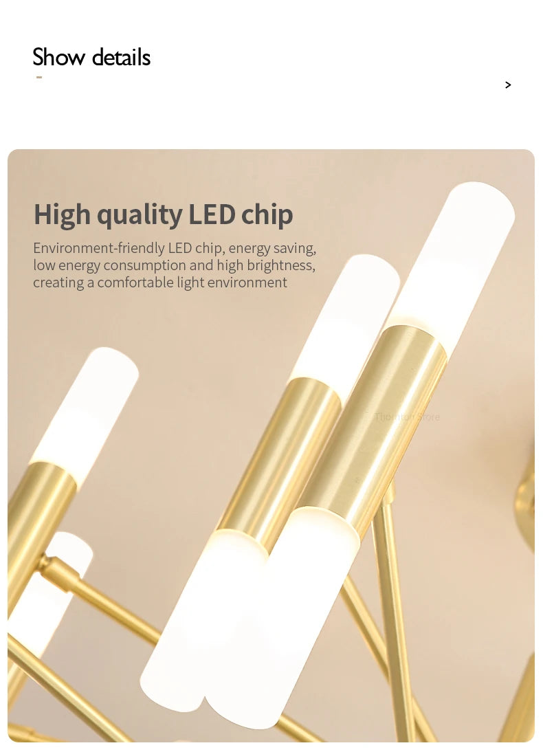 Lights For Living Room Dining Room Nordic Pendant Light Modern Ceiling Chandeliers Bedroom Decoration Lamp Gloden Light Fixrurn