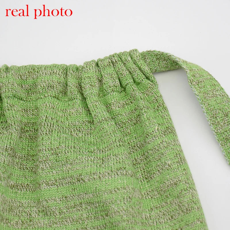 Cryptographic Halter Sexy Backless Mini Dresses Bodycon Skinny Club Party Sleeveless Knitted Dress Fall Streetwear Beach Holiday