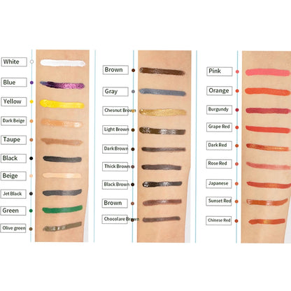 15ml Pigment Ink Color Permanent Makeup Microblading Supplies Eyebrow Shading Micropigmentation Cosmetic Tattoo Ink Lip Eyeliner
