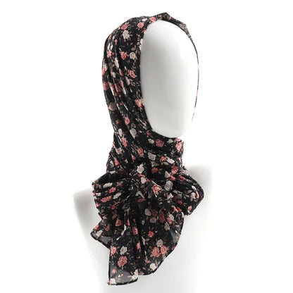 70*180cm Women Printed Soft Floral Muslim Chiffon Hijab Head Scarf Wraps New Designs