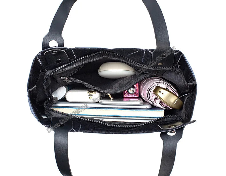 Luminous Bag Reflective Geometric Bags for Women 2024 Quilted Shoulder Bags Totes Female Handbags Bolsa Feminina Sac À Main