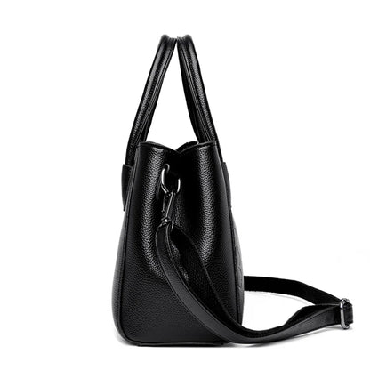 2 Layers Leather Luxury Handbags Women Bags Designer Handbags High Quality Small Casual Tote Bags For Women Shoulder Bag Winter