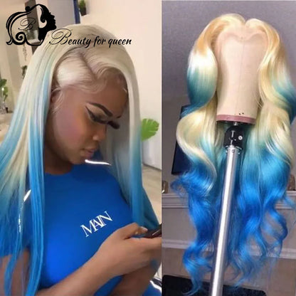 HD Transparent Lace Frontal Wig Brazilian Hair Pre Plucked Wigs With BabyHair Remy Lace Front Wig 180% Wigs For Women Human Hair