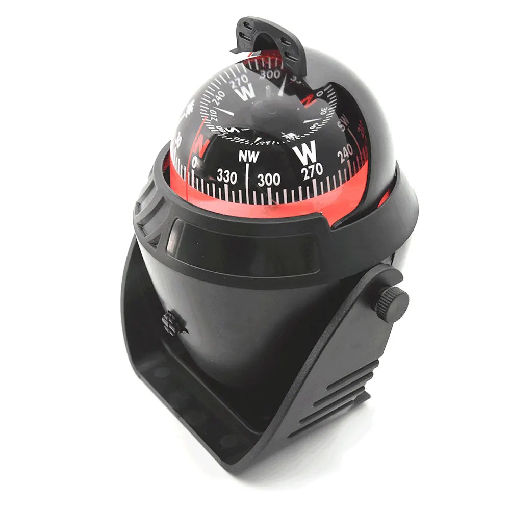 Waterproof Nautical Compass Sea Pivoting Marine Boat Compass With Electronic LED Night Light For Marine Navigation Positioning